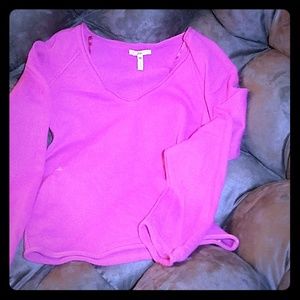 Joie Cashmere hot pink sweater